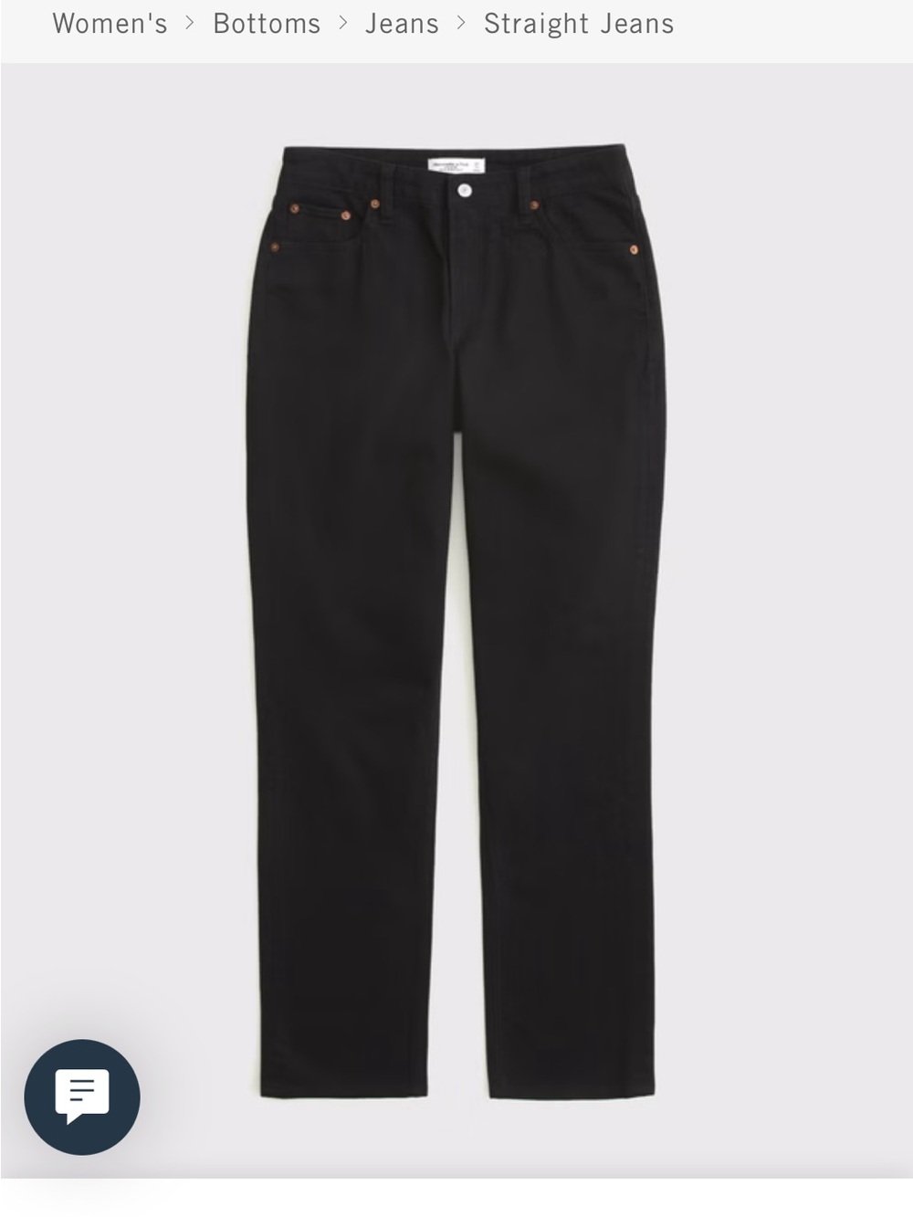 Abercrombie & Fitch Mid Rise 90’s Straight Curve Love Jeans